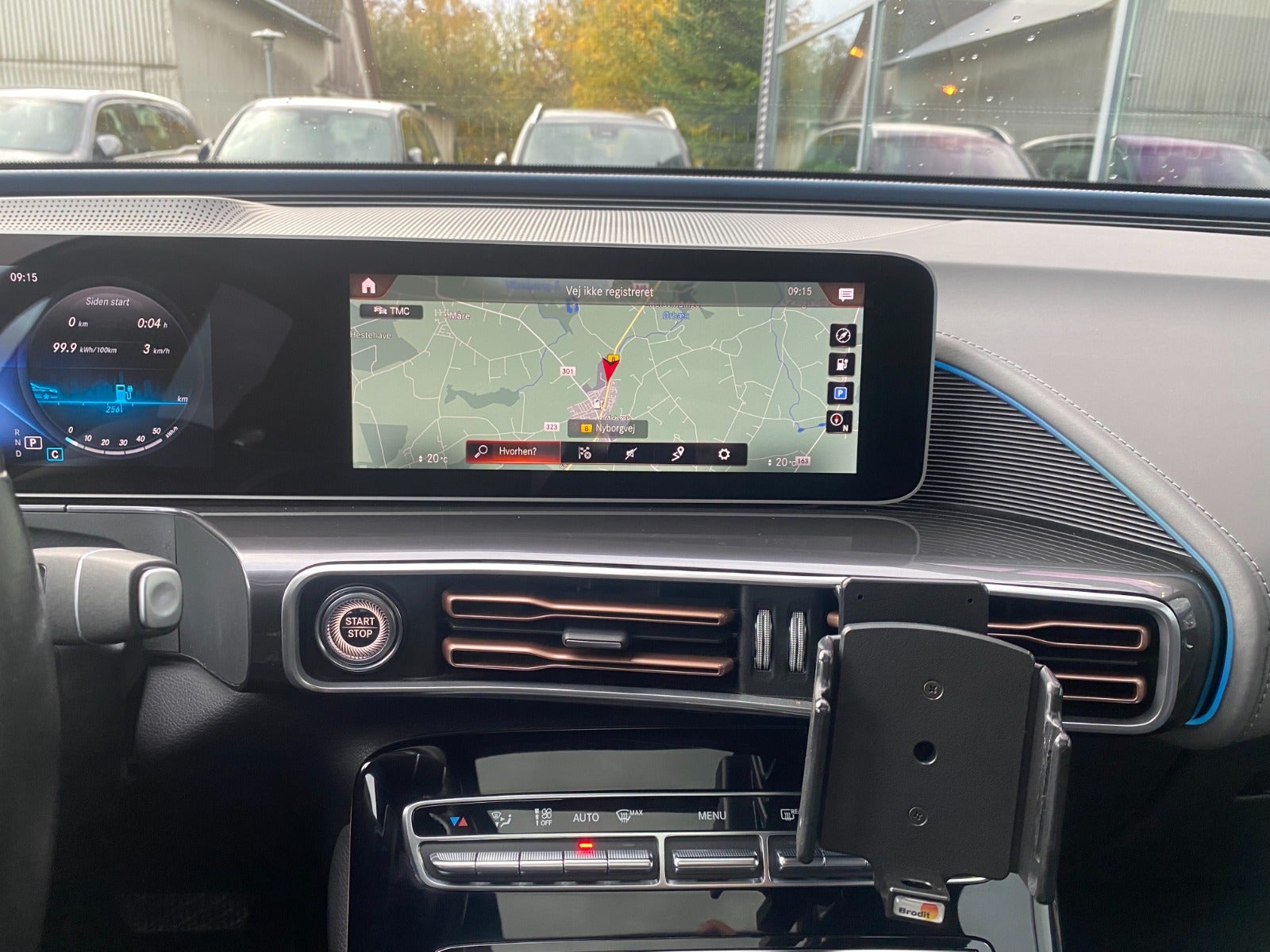 Mercedes EQC Infoskærm